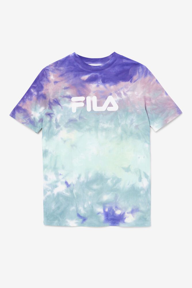 Fila Naisten Paidat Alivia Tie Dye Sininen - ZNLI-13752